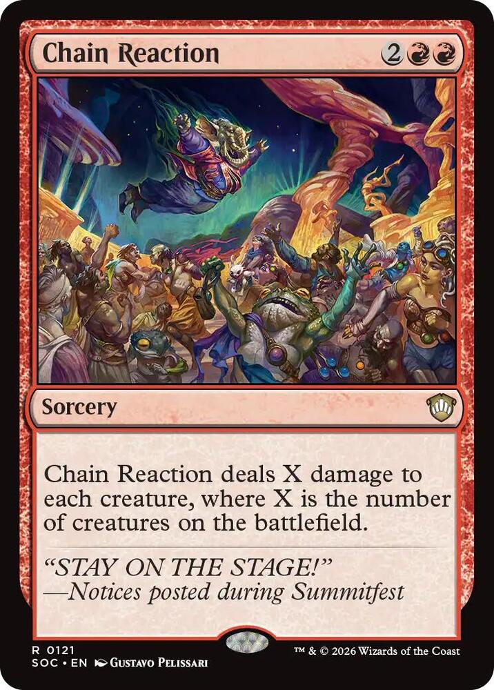 Chain Reaction 121 (Commander: Secrets of Strixhaven)  | Good Games Adelaide SA