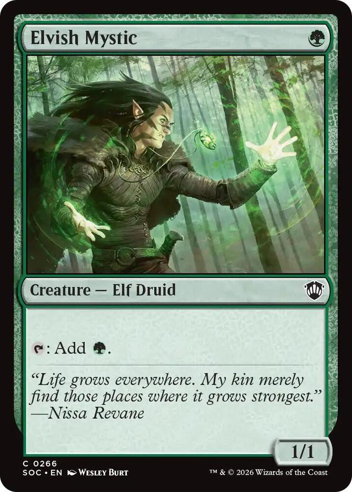 Elvish Mystic 266 (Commander: Secrets of Strixhaven)  | Good Games Adelaide SA