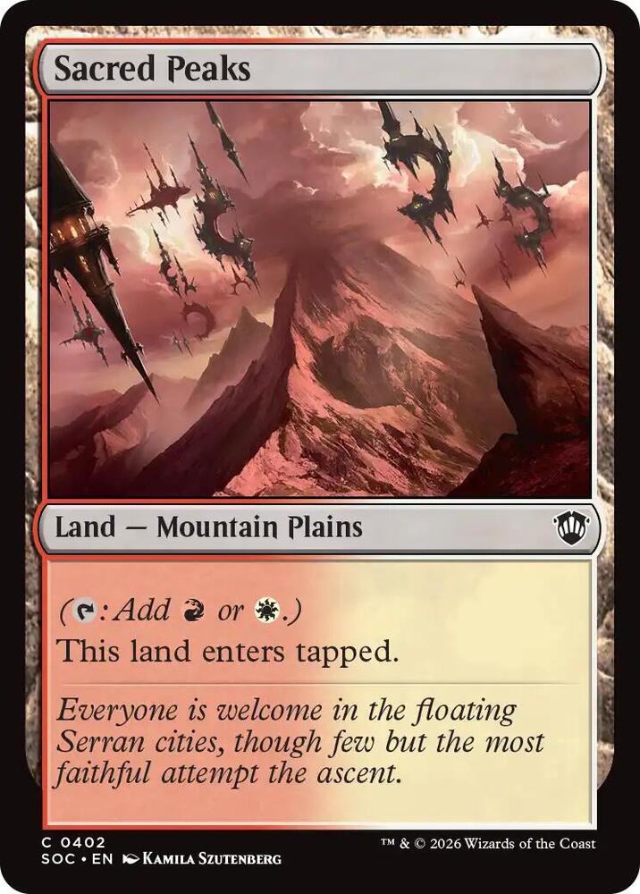Sacred Peaks 402 (Commander: Secrets of Strixhaven)  | Good Games Adelaide SA