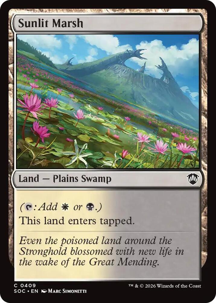 Sunlit Marsh 409 (Commander: Secrets of Strixhaven)  | Good Games Adelaide SA