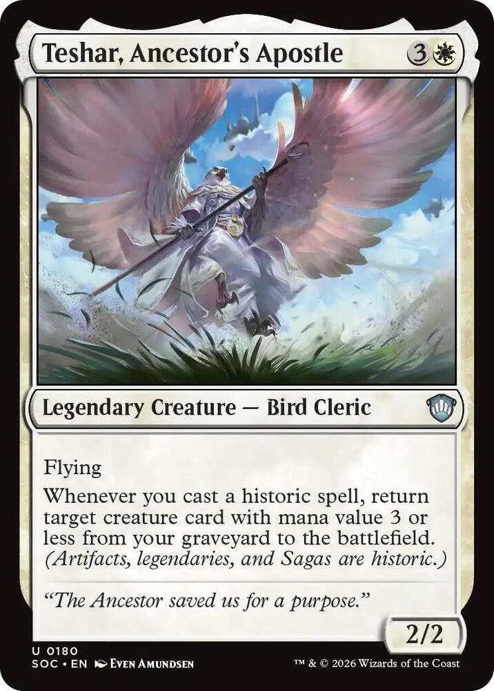 Teshar, Ancestor's Apostle 180 (Commander: Secrets of Strixhaven)  | Good Games Adelaide SA