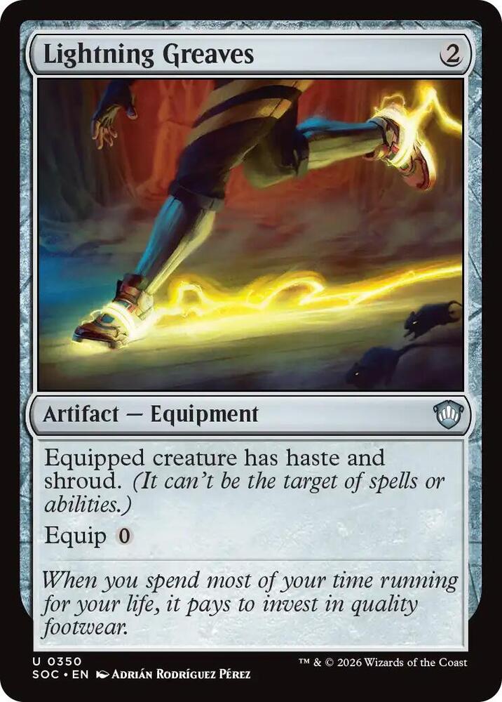 Lightning Greaves 350 (Commander: Secrets of Strixhaven)  | Good Games Adelaide SA