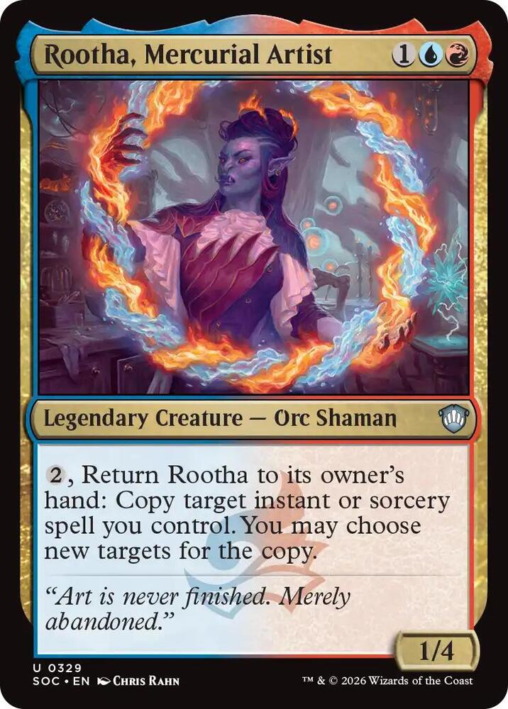 Rootha, Mercurial Artist 329 (Commander: Secrets of Strixhaven)  | Good Games Adelaide SA
