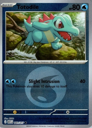 Totodile Energy Symbol Pattern 041/217 (ME: Ascended Heroes)  - Reverse Holofoil | Good Games Adelaide SA