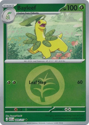 Bayleef Energy Symbol Pattern 009/217 (ME: Ascended Heroes)  - Reverse Holofoil | Good Games Adelaide SA