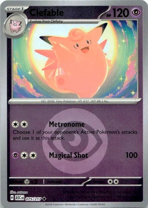 Clefable 075/217 (ME: Ascended Heroes)  - Reverse Holofoil | Good Games Adelaide SA