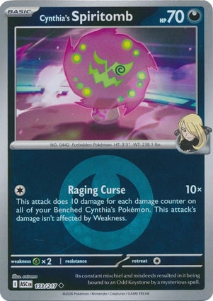 Cynthias Spiritomb 133 217 Energy Symbol Pattern 133/217 (ME: Ascended Heroes)  - Reverse Holofoil | Good Games Adelaide SA