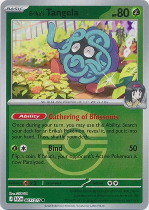 Erika's Tangela 007/217 (ME: Ascended Heroes)  - Reverse Holofoil | Good Games Adelaide SA