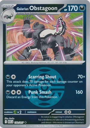 Galarian Obstagoon 132/217 (ME: Ascended Heroes)  - Reverse Holofoil | Good Games Adelaide SA