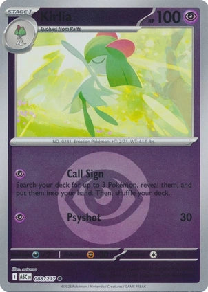 Kirlia 088/217 (ME: Ascended Heroes)  - Reverse Holofoil | Good Games Adelaide SA