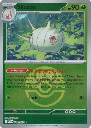 Silcoon 012/217 (ME: Ascended Heroes)  - Reverse Holofoil | Good Games Adelaide SA