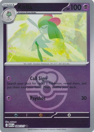 Kirlia 088/217 (ME: Ascended Heroes)  - Love Ball Holofoil | Good Games Adelaide SA
