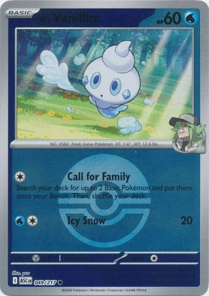N's Vanillite 049/217 (ME: Ascended Heroes)  - Reverse Holofoil | Good Games Adelaide SA