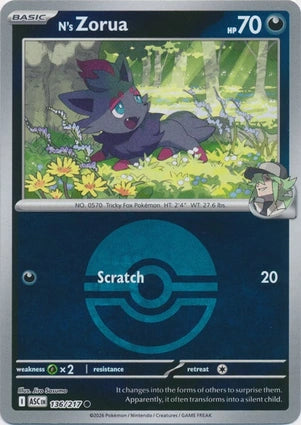 N's Zorua 136/217 (ME: Ascended Heroes)  - Reverse Holofoil | Good Games Adelaide SA