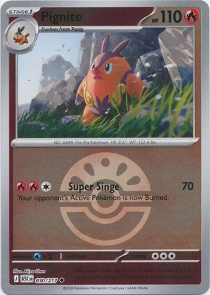 Pignite 030/217 (ME: Ascended Heroes)  - Reverse Holofoil | Good Games Adelaide SA