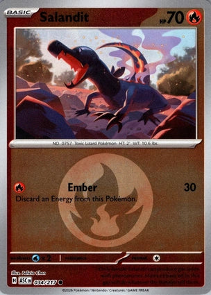 Salandit 034/217 (ME: Ascended Heroes)  - Reverse Holofoil | Good Games Adelaide SA