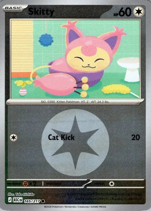 Skitty 165/217 (ME: Ascended Heroes)  - Reverse Holofoil | Good Games Adelaide SA