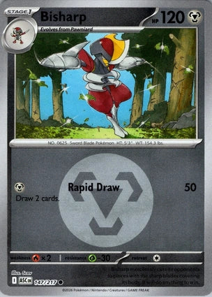 Bisharp 147/217 (ME: Ascended Heroes)  - Energy Holofoil | Good Games Adelaide SA