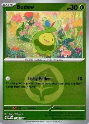 Budew 016 217 Energy Symbol Pattern 016/217 (ME: Ascended Heroes)  - Energy Holofoil | Good Games Adelaide SA