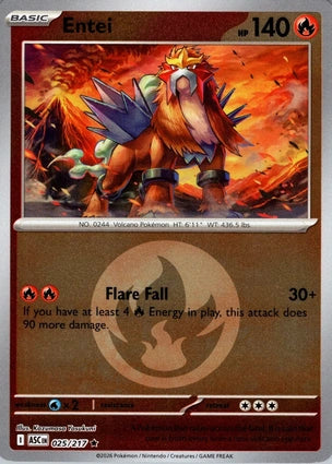 Entei 025/217 (ME: Ascended Heroes)  - Reverse Holofoil | Good Games Adelaide SA