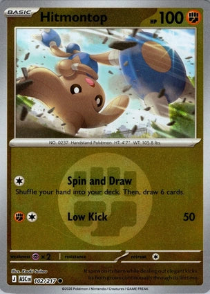Hitmontop 102/217 (ME: Ascended Heroes)  - Reverse Holofoil | Good Games Adelaide SA