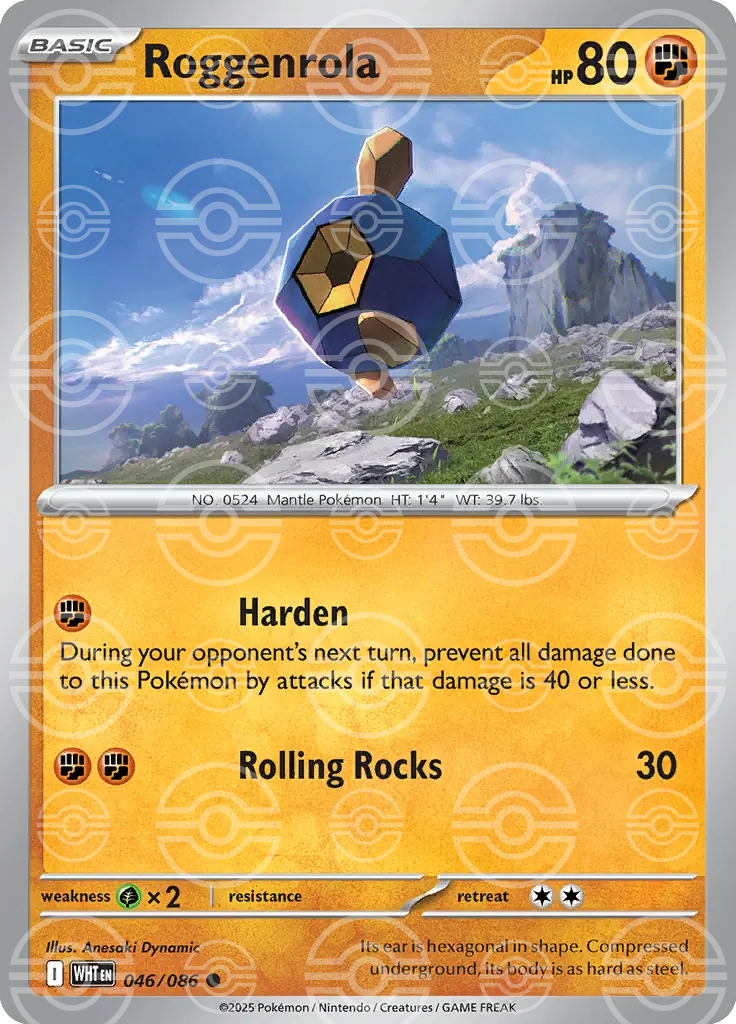 Roggenrola 046/086 (SV: White Flare)  - Holofoil | Good Games Adelaide SA