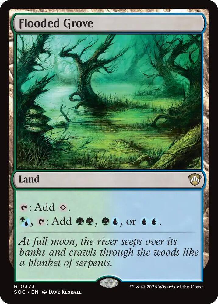 Flooded Grove 373 (Commander: Secrets of Strixhaven)  | Good Games Adelaide SA