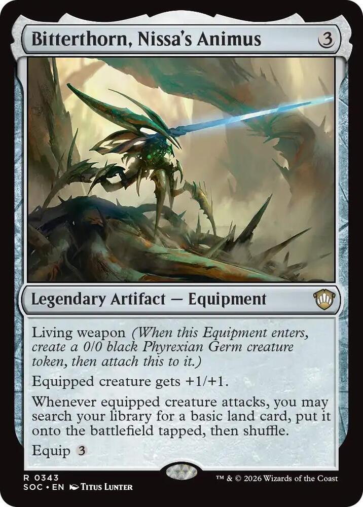 Bitterthorn, Nissa's Animus 343 (Commander: Secrets of Strixhaven)  | Good Games Adelaide SA