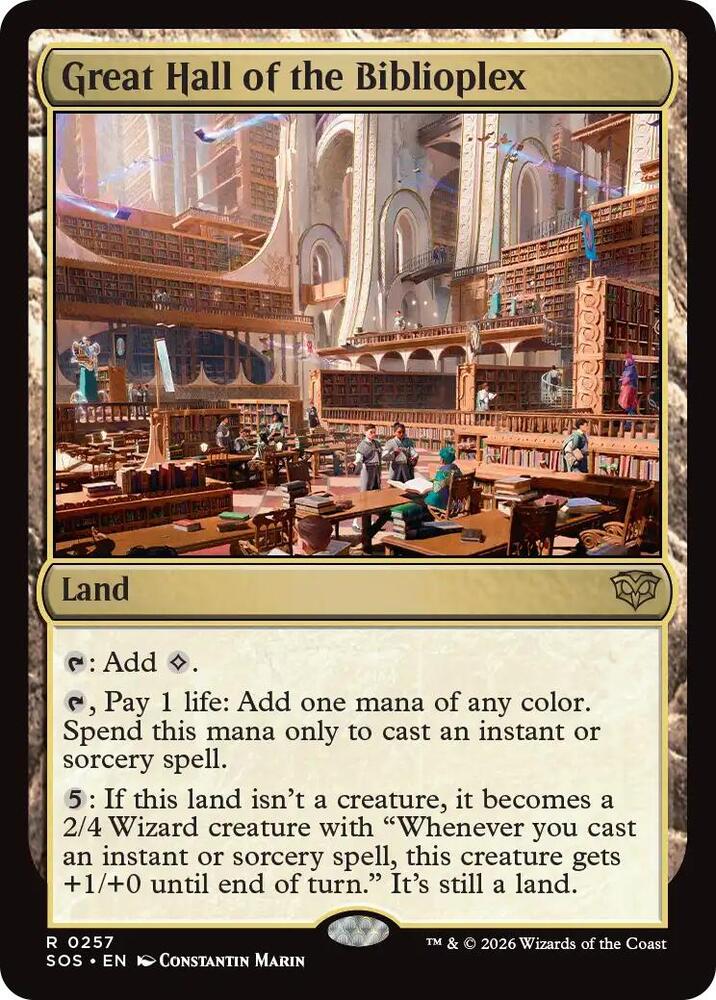 Great Hall of the Biblioplex 257 (Secrets of Strixhaven)  | Good Games Adelaide SA