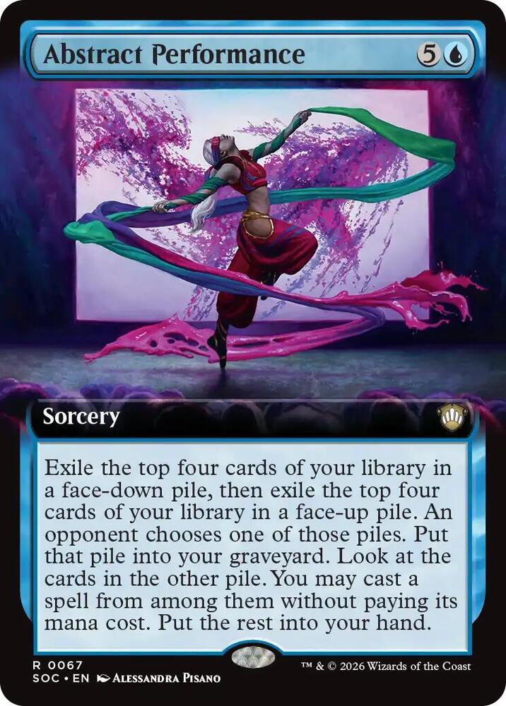 Abstract Performance Extended Art 67 (Commander: Secrets of Strixhaven)  | Good Games Adelaide SA