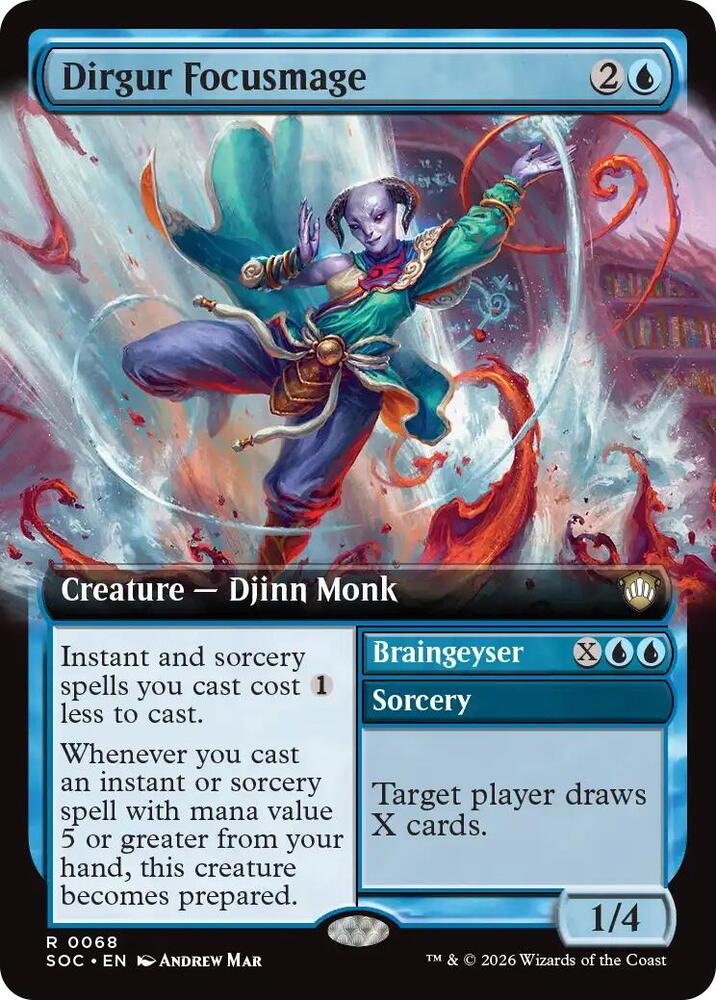 Dirgur Focusmage Extended Art 68 (Commander: Secrets of Strixhaven)  | Good Games Adelaide SA