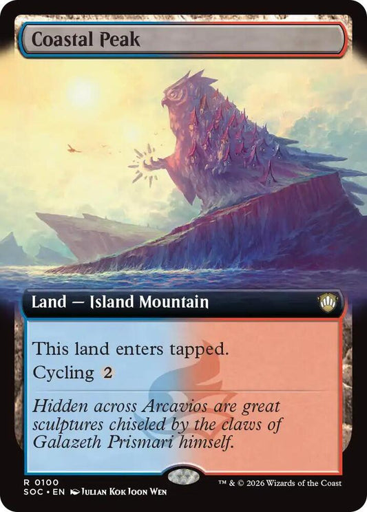 Coastal Peak Extended Art 100 (Commander: Secrets of Strixhaven) 