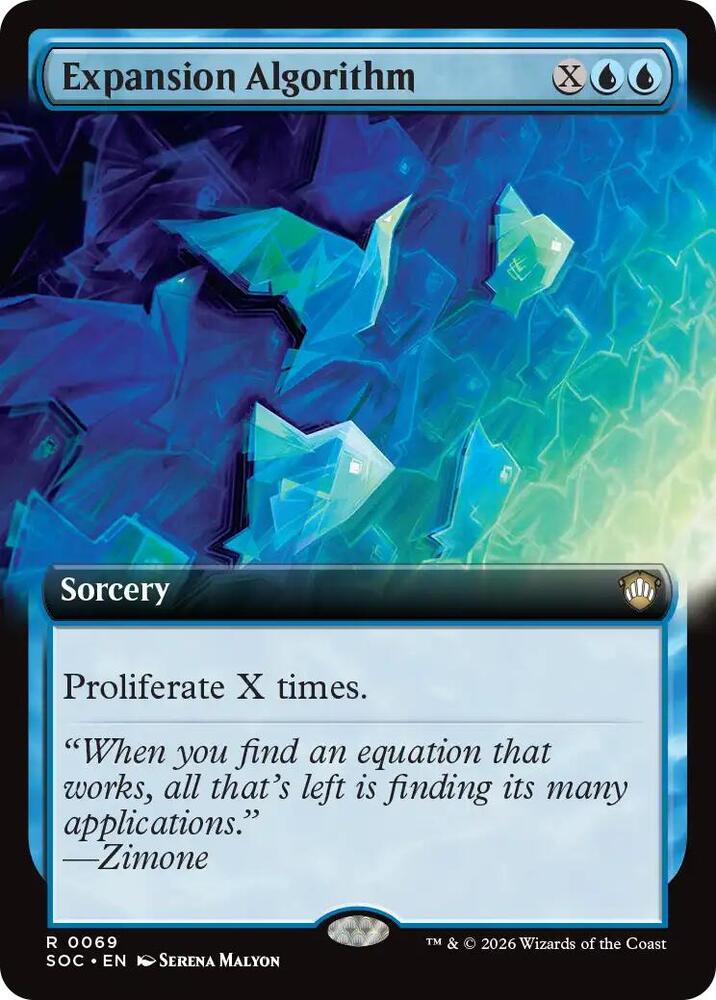 Expansion Algorithm Extended Art 69 (Commander: Secrets of Strixhaven)  | Good Games Adelaide SA