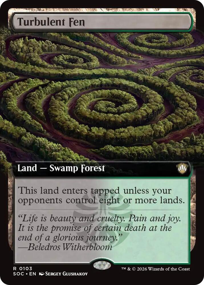 Turbulent Fen Extended Art 103 (Commander: Secrets of Strixhaven)  | Good Games Adelaide SA