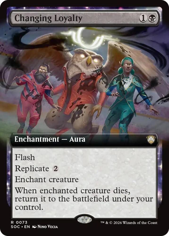 Changing Loyalty Extended Art 73 (Commander: Secrets of Strixhaven) 