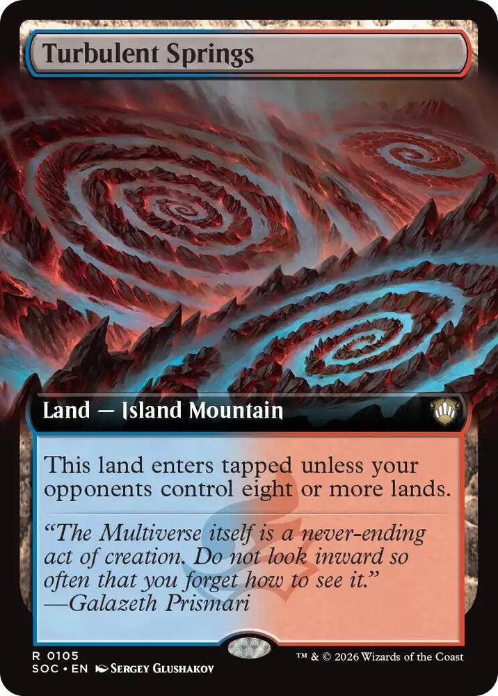 Turbulent Springs Extended Art 105 (Commander: Secrets of Strixhaven)  | Good Games Adelaide SA