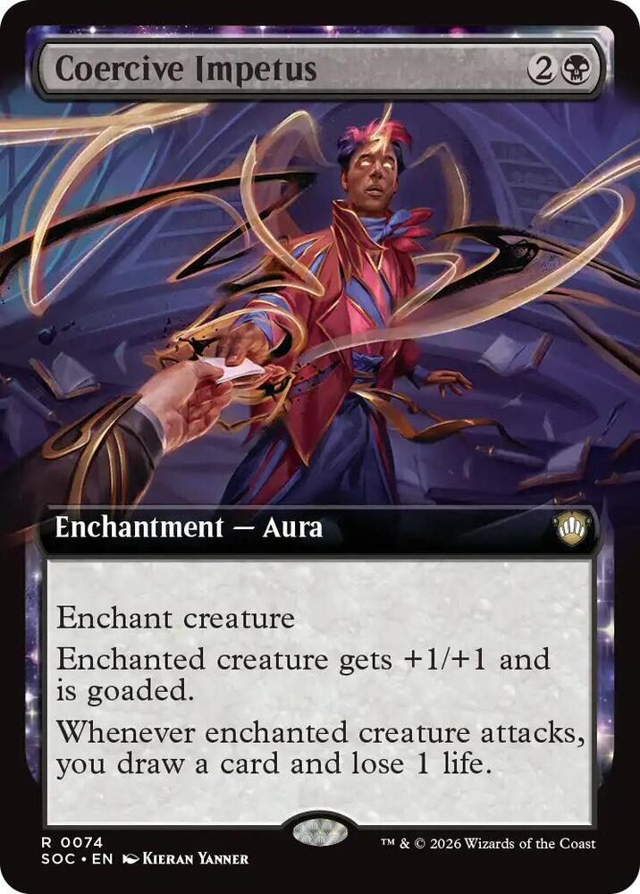 Coercive Impetus Extended Art 74 (Commander: Secrets of Strixhaven)  | Good Games Adelaide SA