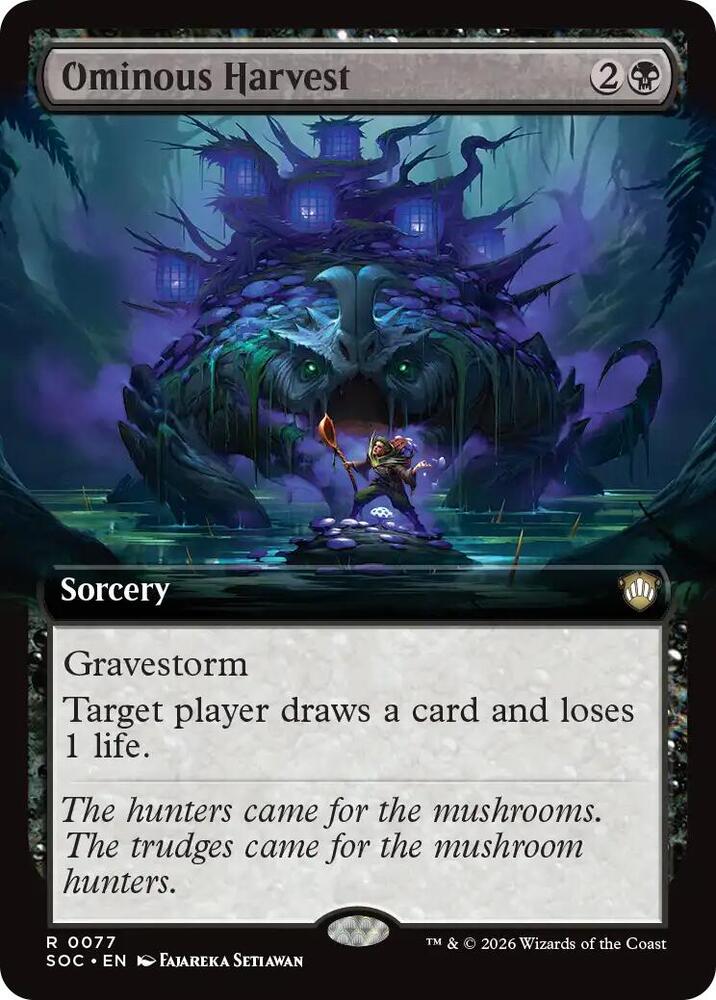 Ominous Harvest Extended Art 77 (Commander: Secrets of Strixhaven)  | Good Games Adelaide SA