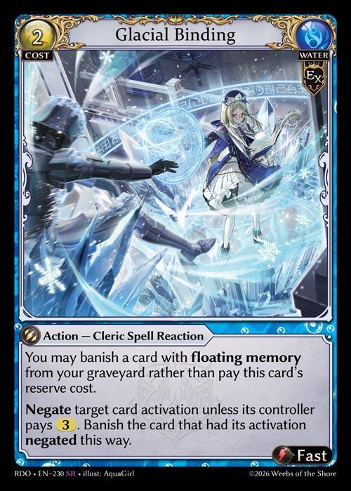 Glacial Binding 230 (Radiant Origins)  - Foil | Good Games Adelaide SA