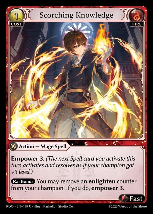 Scorching Knowledge 199 (Radiant Origins)  - Foil | Good Games Adelaide SA