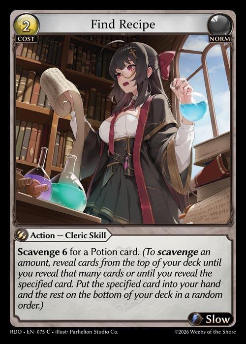 Find Recipe 075 (Radiant Origins)  - Foil | Good Games Adelaide SA
