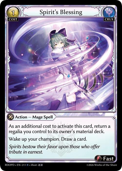 Spirits Blessing 211 (Radiant Origins: Pantheon)  | Good Games Adelaide SA