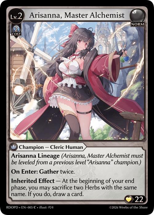 Arisanna Master Alchemist 005 (Radiant Origins: Pantheon)  | Good Games Adelaide SA
