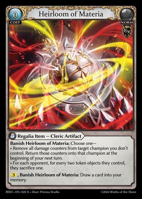 Heirloom of Materia 020 (Radiant Origins)  - Foil | Good Games Adelaide SA