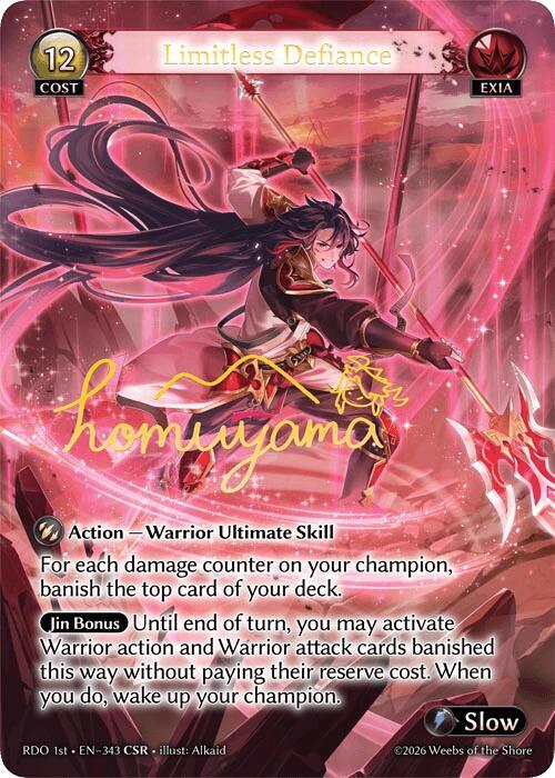 Limitless Defiance CSR 343 (Radiant Origins)  - Foil | Good Games Adelaide SA