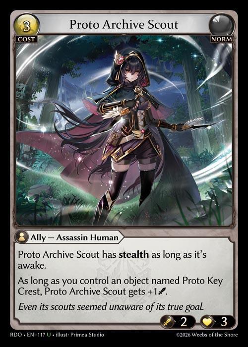 Proto Archive Scout Curio Foil 117 (Radiant Origins)  - Foil | Good Games Adelaide SA