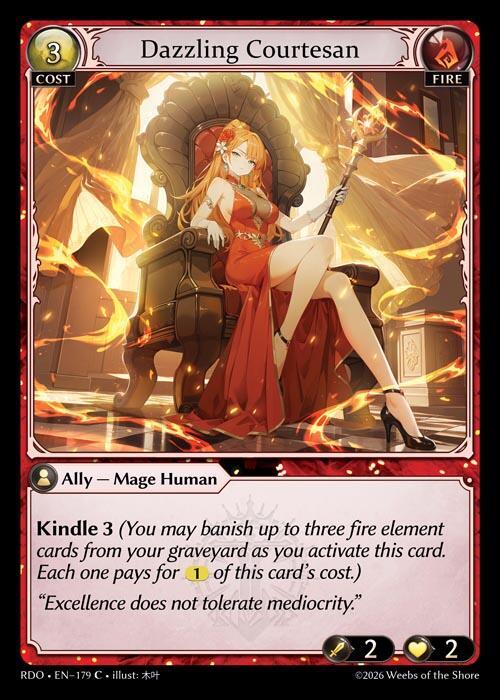 Dazzling Courtesan Curio Foil 179 (Radiant Origins)  - Foil | Good Games Adelaide SA