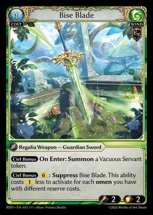 Bise Blade 031 (Radiant Origins)  - Foil | Good Games Adelaide SA