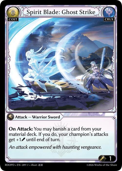 Spirit Blade Ghost Strike 209 (Radiant Origins: Pantheon)  | Good Games Adelaide SA