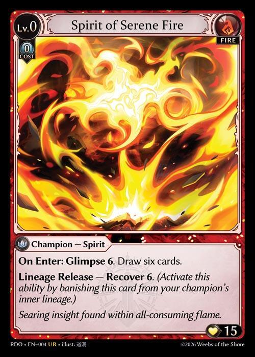 Spirit of Serene Fire 004 (Radiant Origins)  | Good Games Adelaide SA